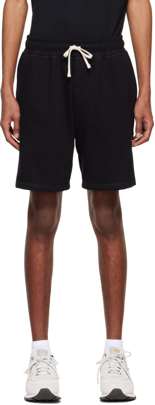 Bather Black Organic Cotton Shorts