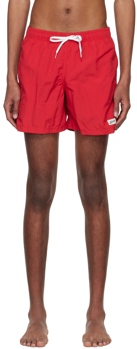 Ssense Uomo Sport & Swimwear Costumi da bagno Pantaloncini da bagno Red Greca Swim Shorts 