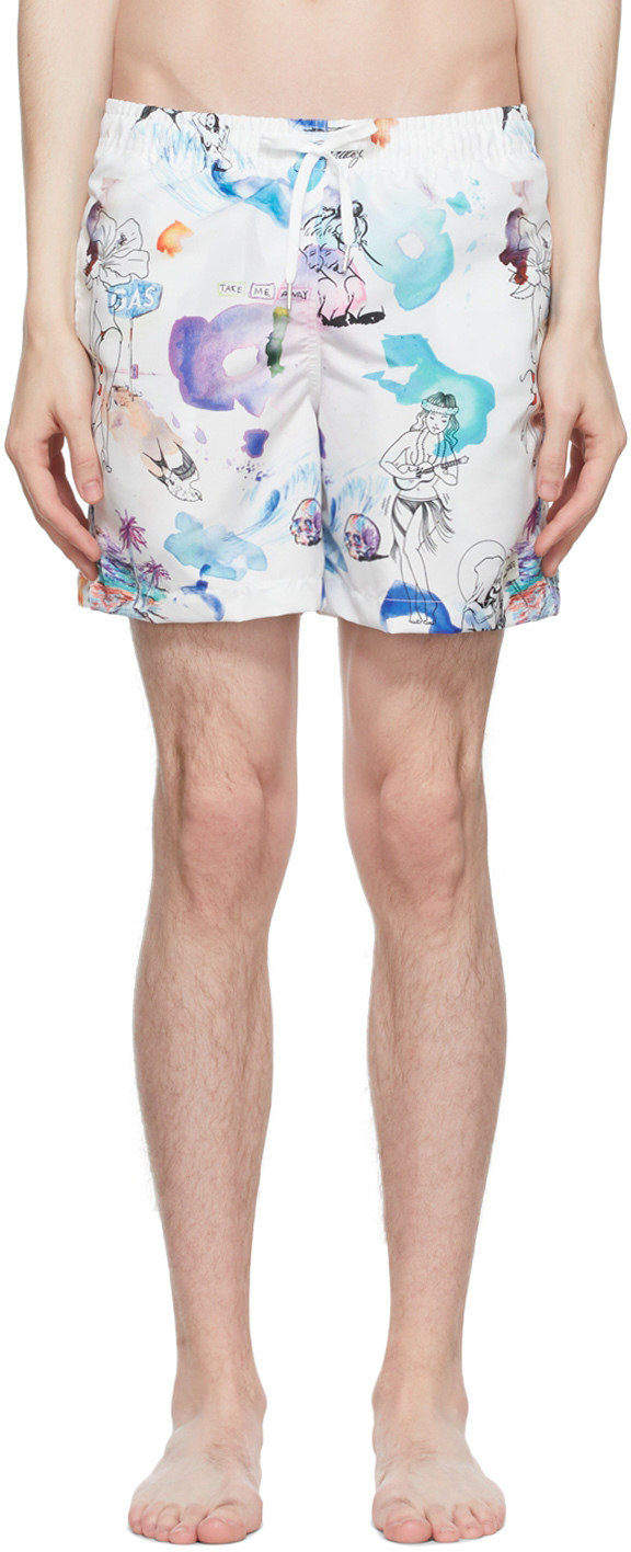 Navy Recycled Polyester Swim Shorts Ssense Uomo Sport & Swimwear Costumi da bagno Pantaloncini da bagno 