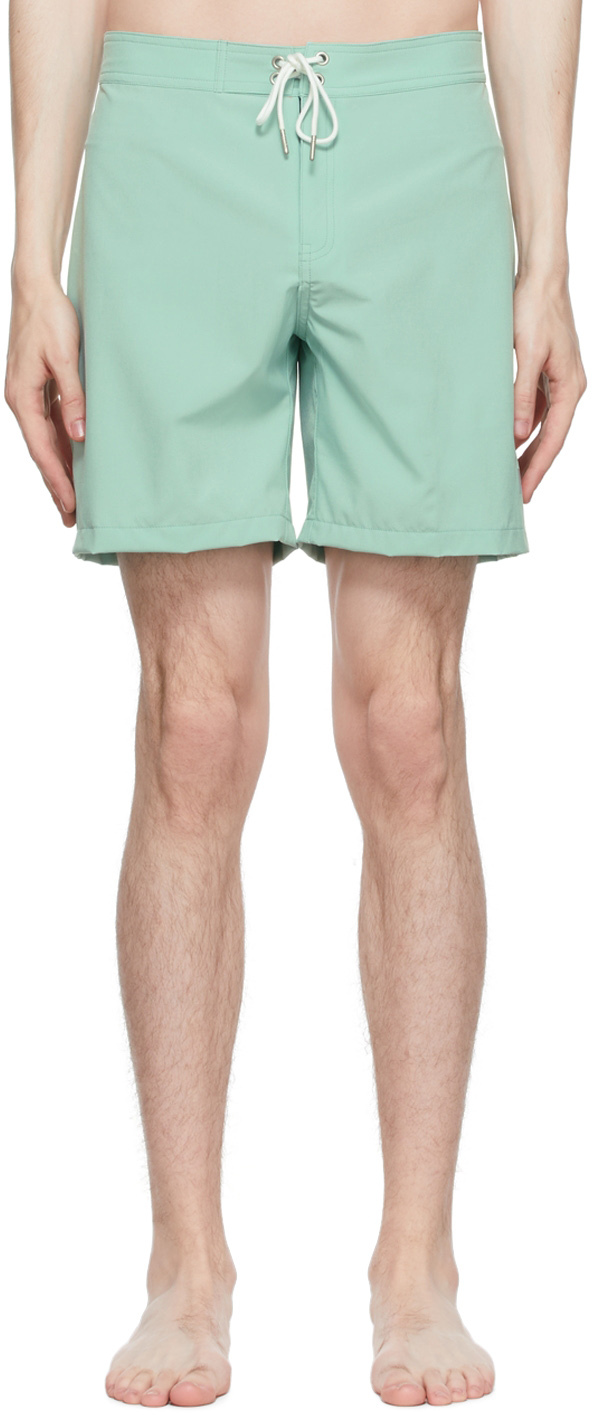 Ssense Uomo Sport & Swimwear Costumi da bagno Pantaloncini da bagno Green Nylon Swim Shorts 