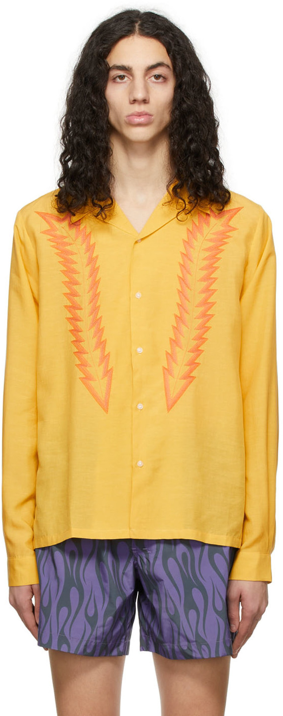 Yellow Feather Shirt