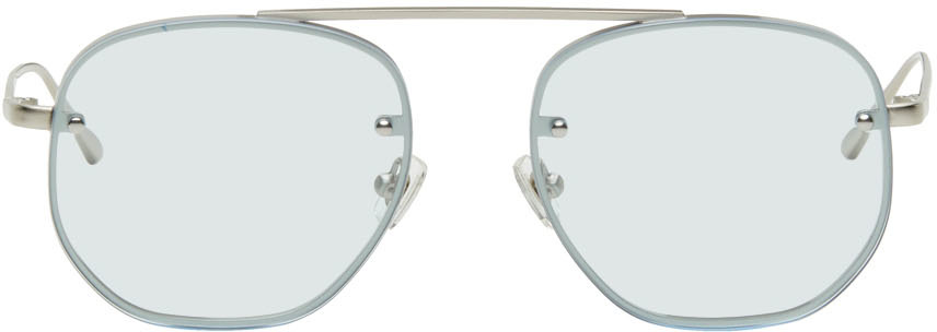 Bonnie Clyde Silver Traction Sunglasses In Candy Papi