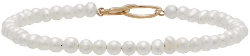 Ssense Uomo Accessori Gioielli Bracciali White Seed Bracelet 