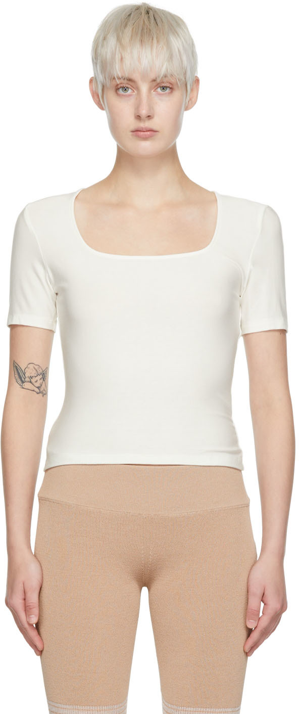 determ; White Rayon T-Shirt