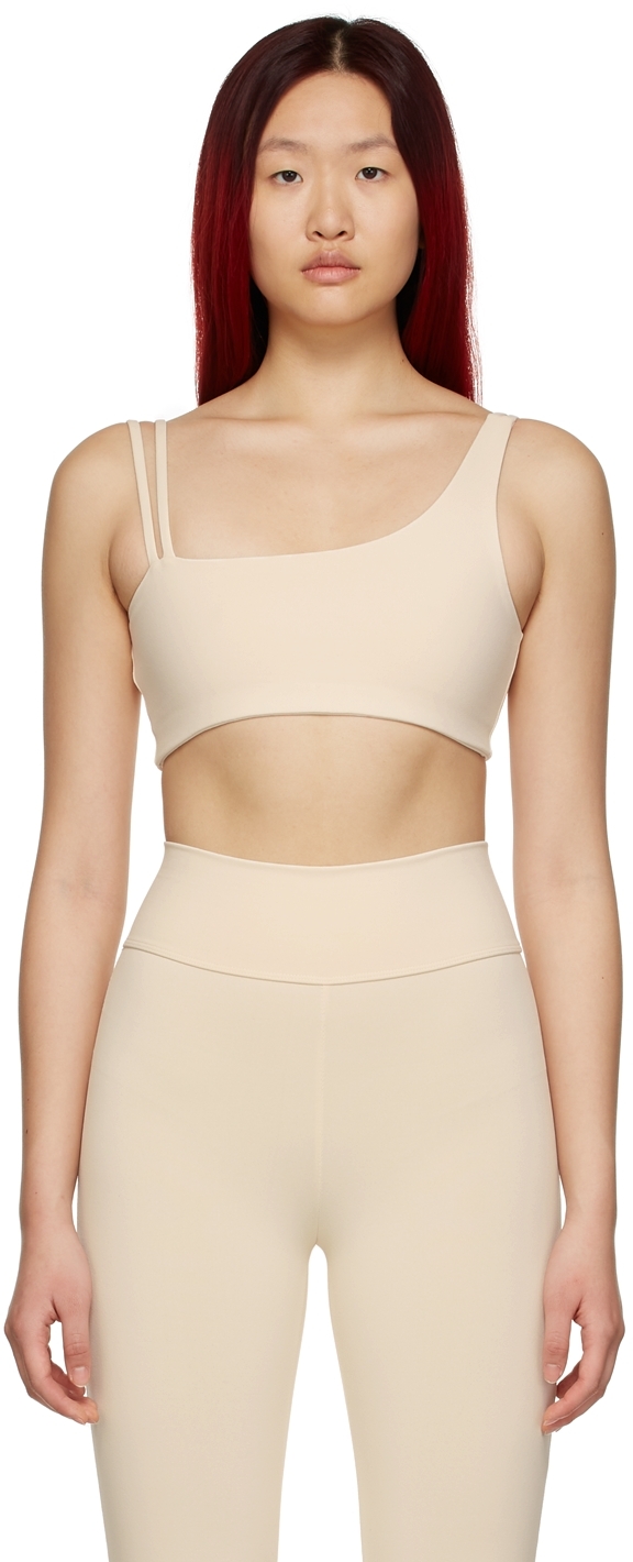 LIVE THE PROCESS OFF-WHITE CRESCENT BRA