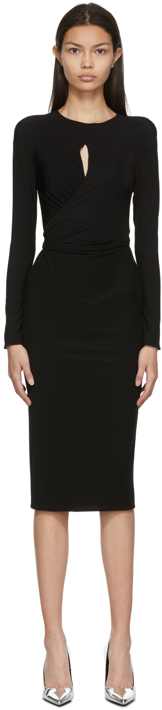 Black Costa Mid-Length Dress by TOM FORD on Sale