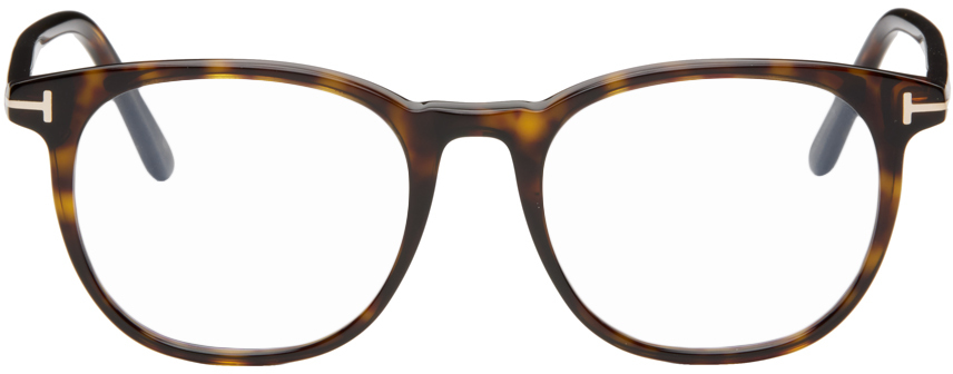 Tortoiseshell Blue Block Soft Round Glasses