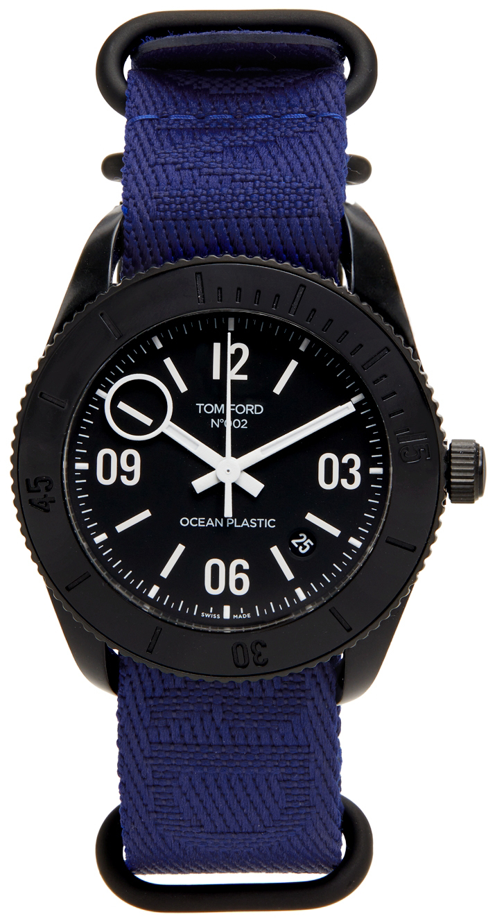 TOM FORD Blue No.002 Ocean Plastic Sport Watch
