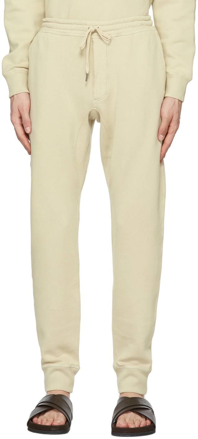 Beige Fleece Lounge Pants