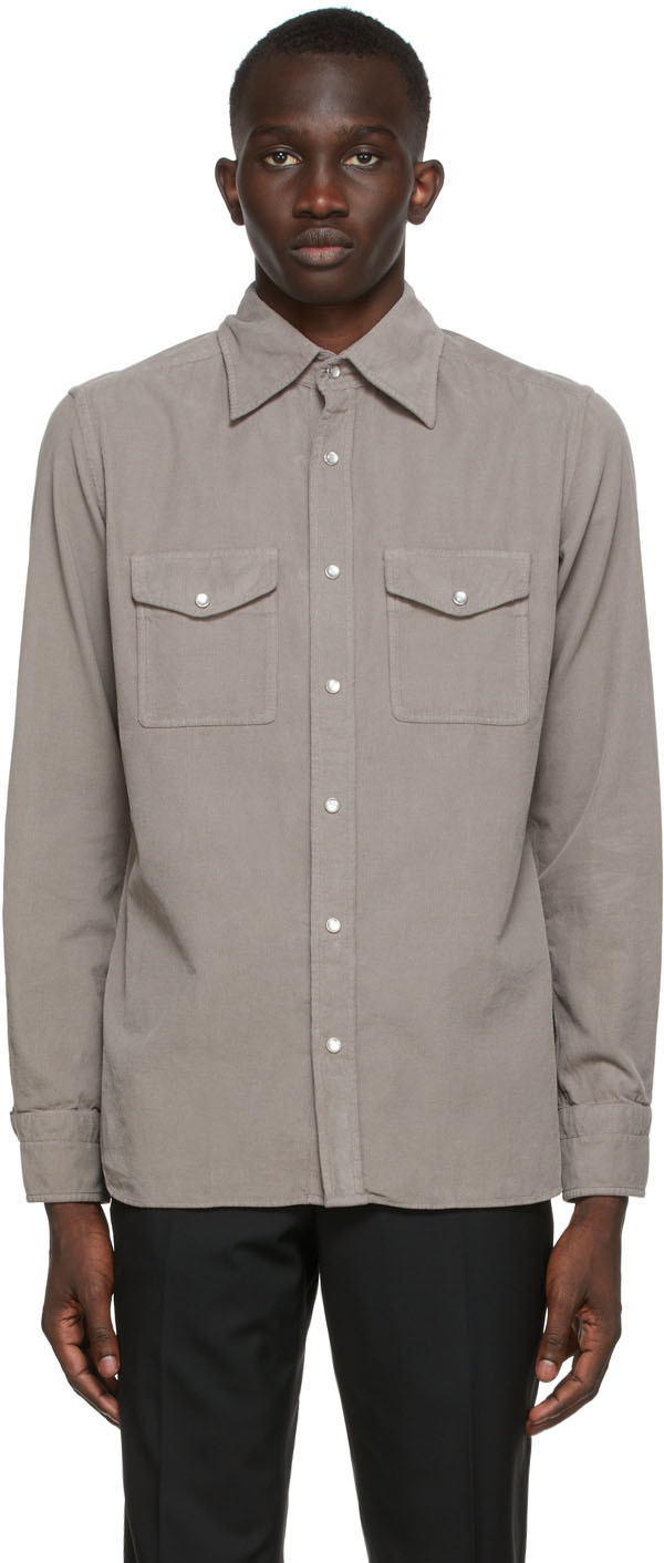 Chemise Resort brodée - Noir - Femme