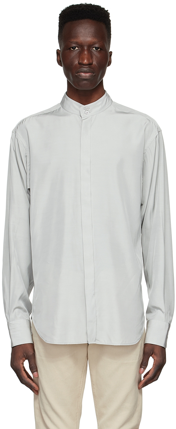 Tom Ford White Viscose Shirt In 3ft361 Whit