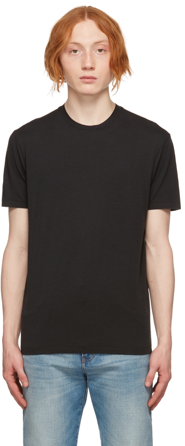 TOM FORD: Black Jersey T-Shirt | SSENSE Canada