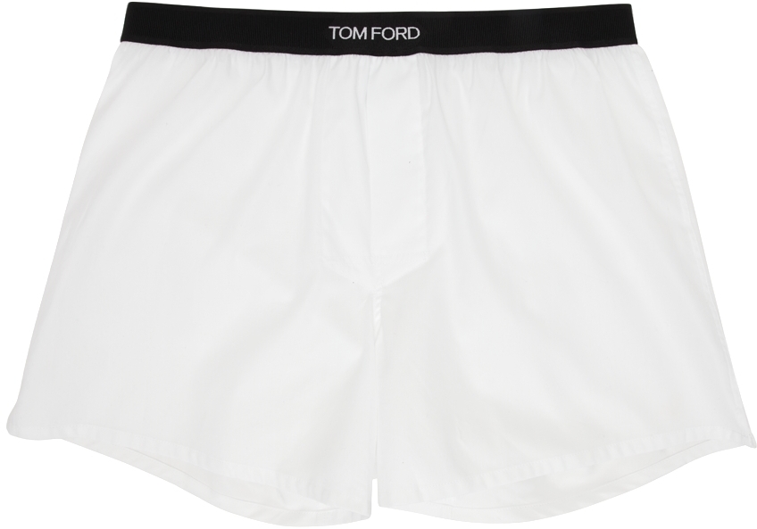TOM FORD White Cotton Classic Boxers