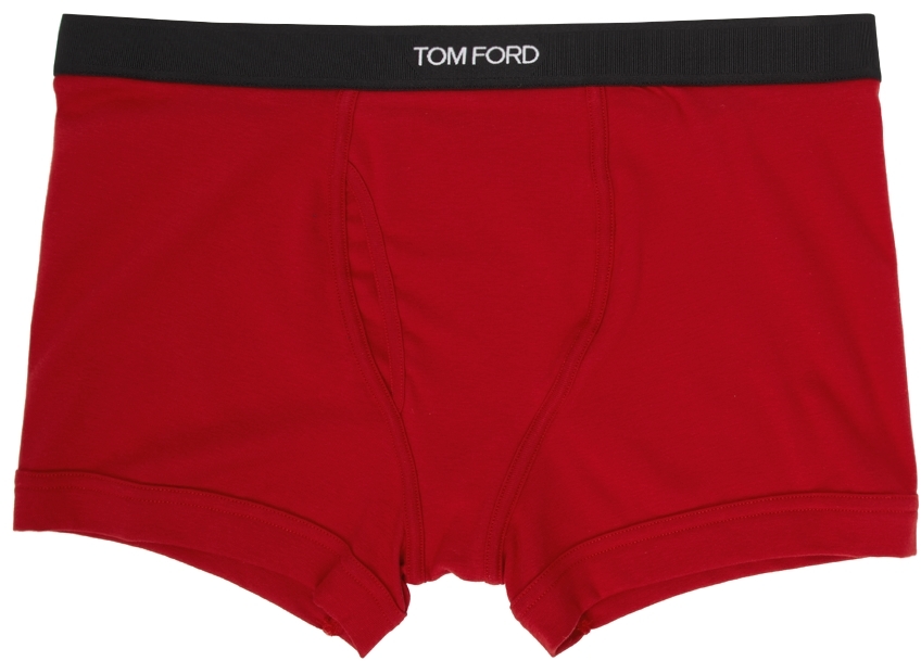 TOM FORD Red Cotton Boxer Briefs | Smart Closet