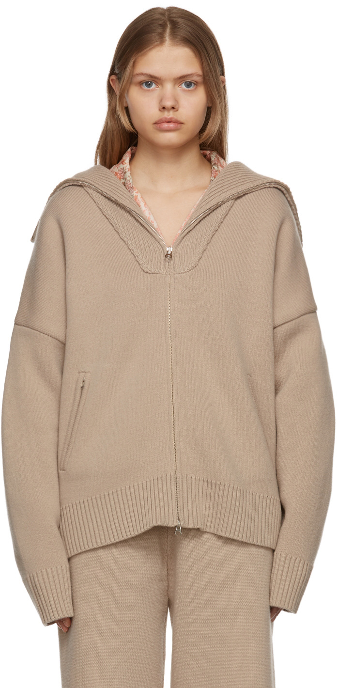 turtleneck zip up hoodie