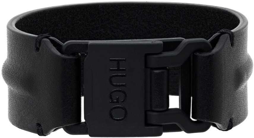 Hugo Black E-Leather Bracelet