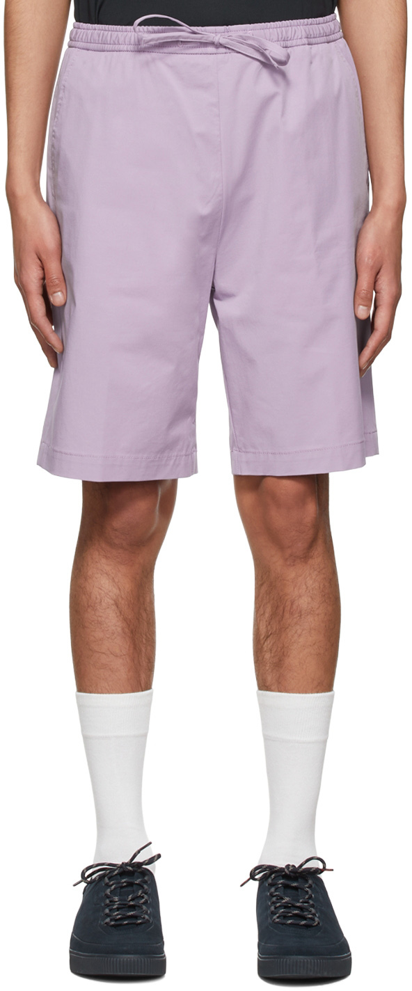 Purple Cotton Shorts