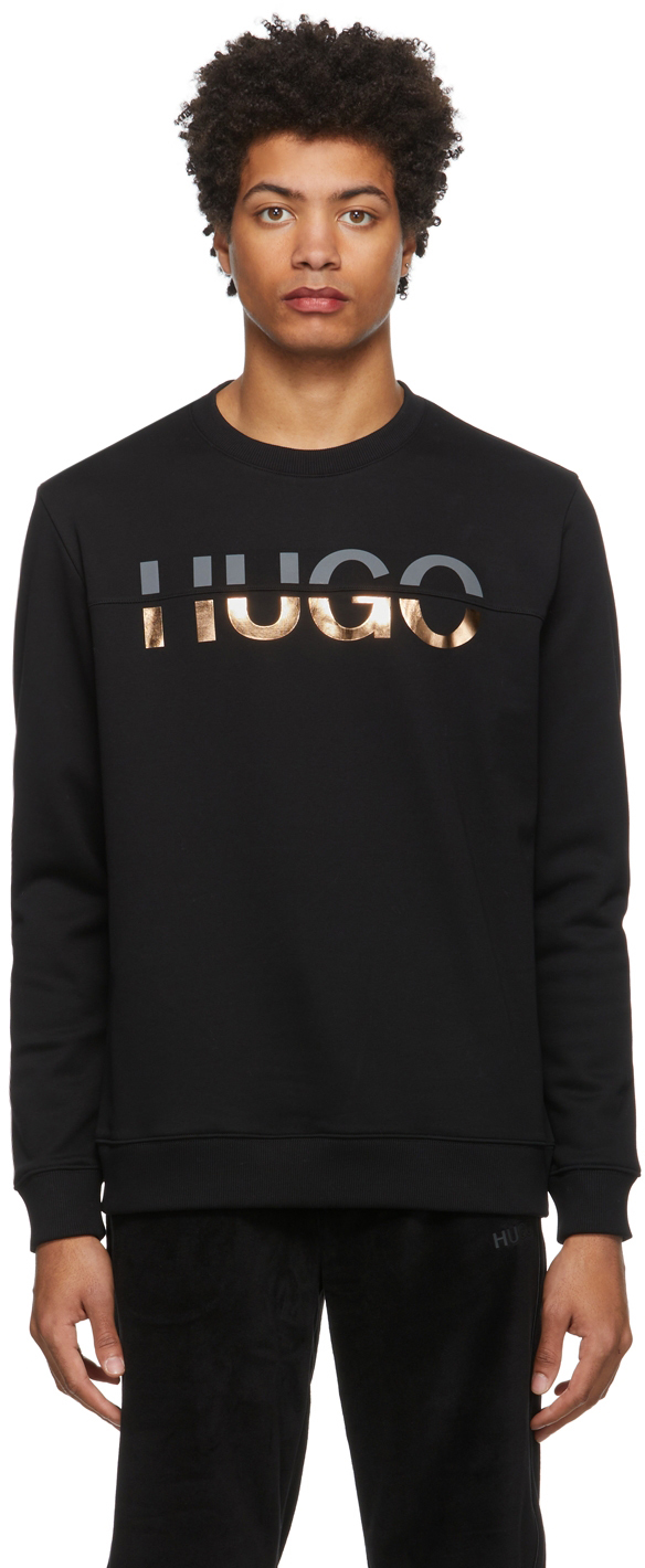 Hugo: Black Derglas Sweater | SSENSE Canada