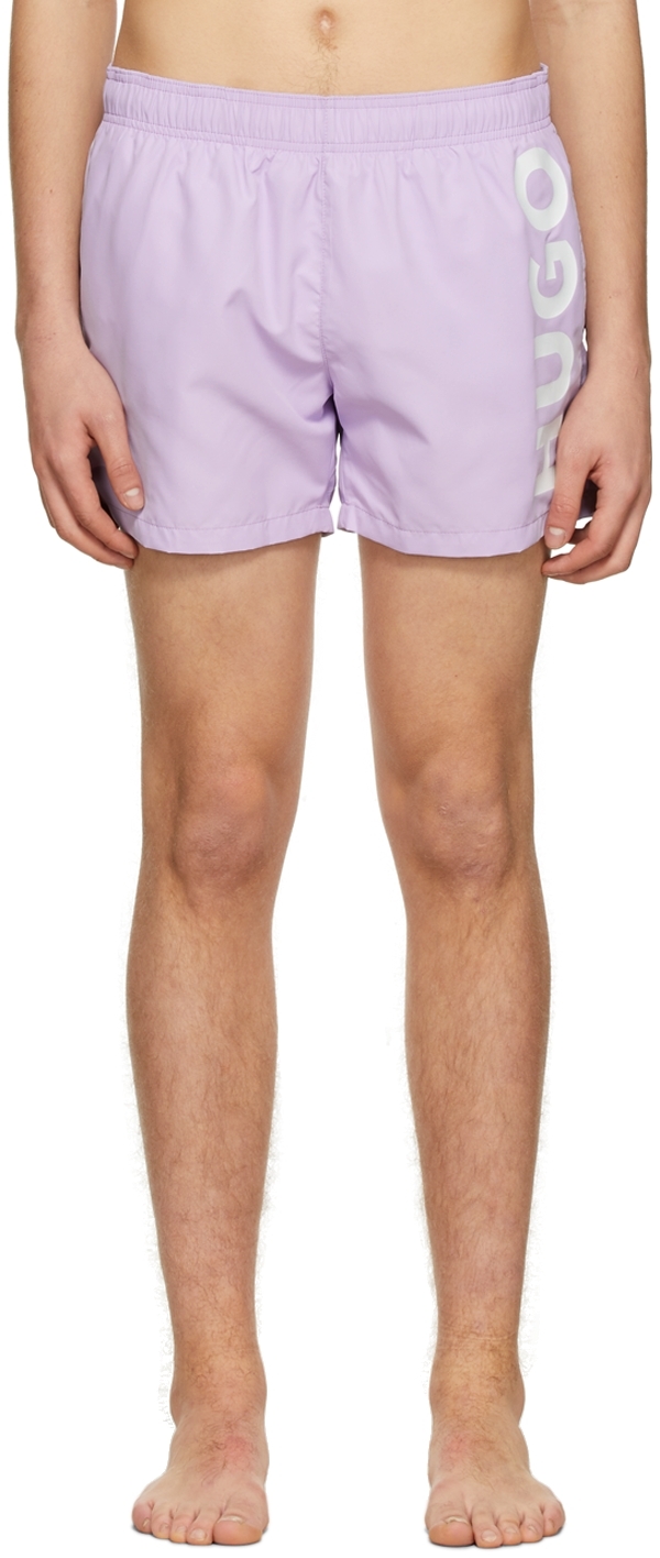 Hugo Purple Polyester Swim Shorts