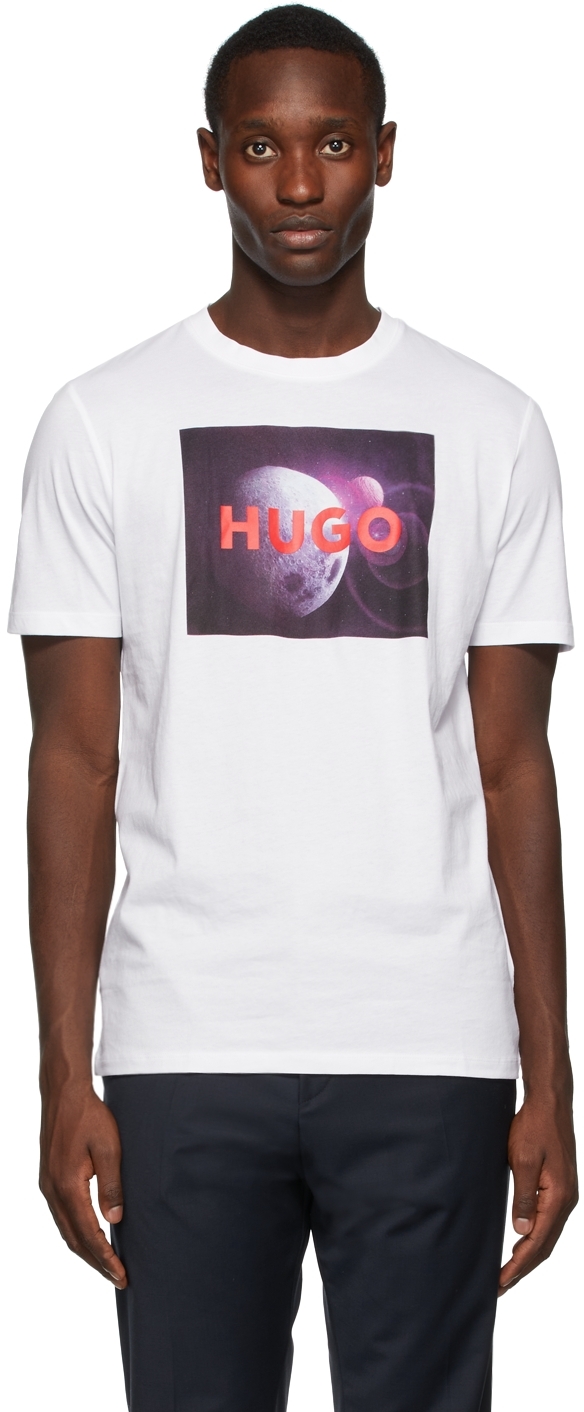 Hugo White Graphic T-Shirt