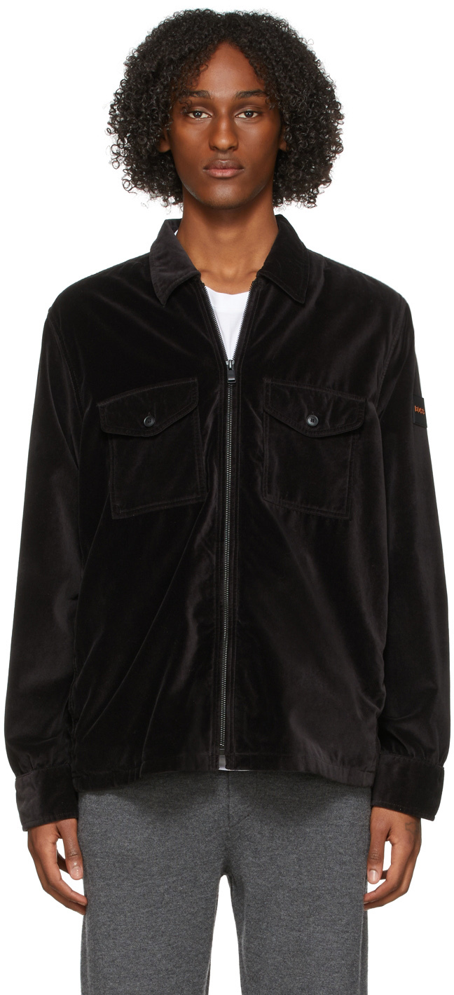 boss overshirt black