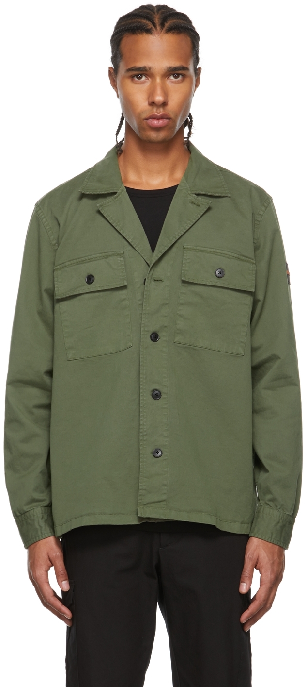 Green Leasy Shirt by BOSS on Sale