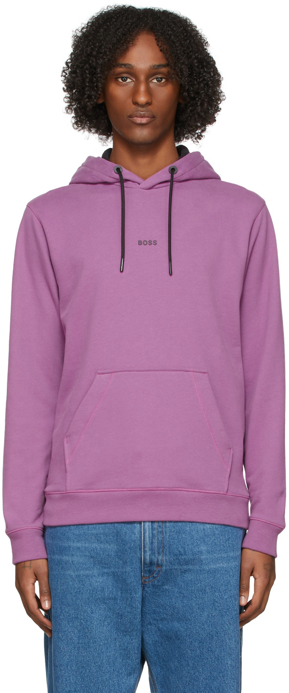 hugo boss purple hoodie