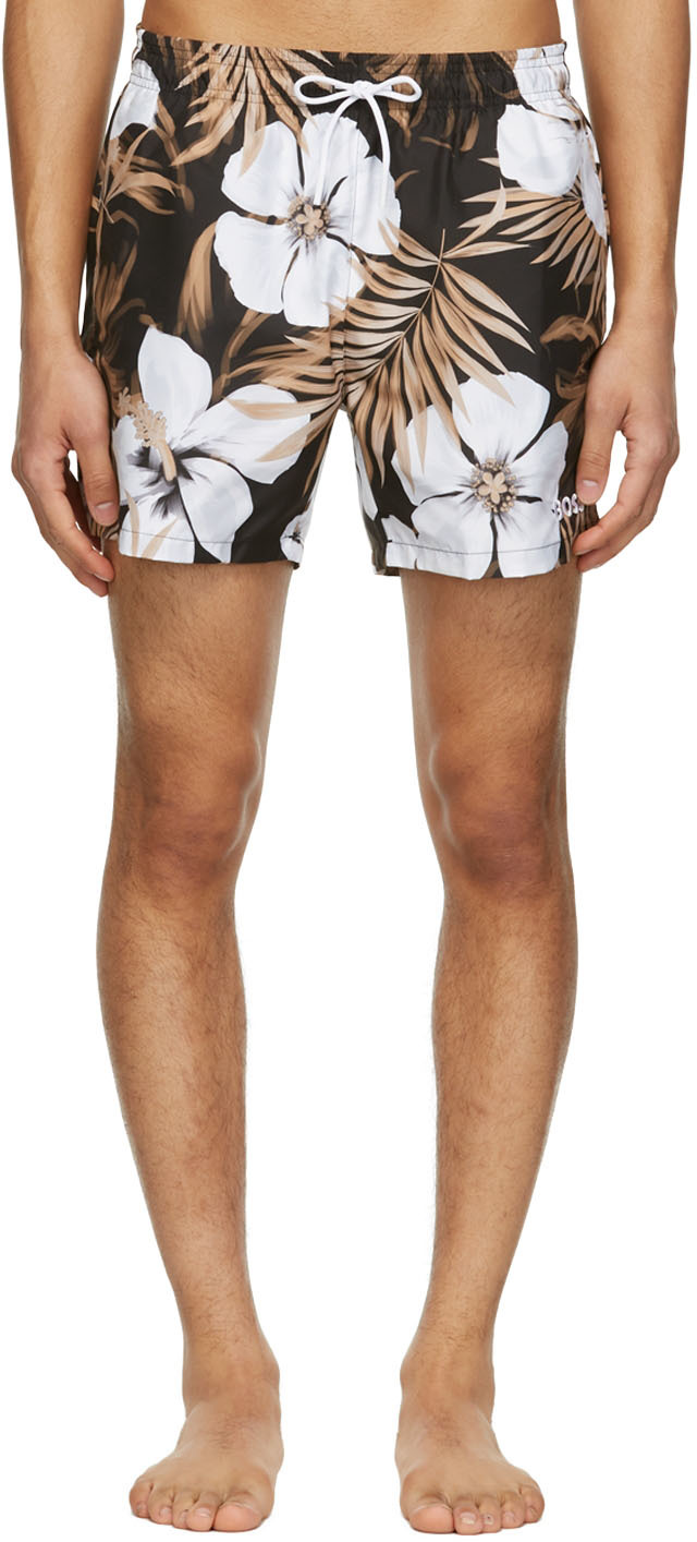 hugo boss black swim shorts