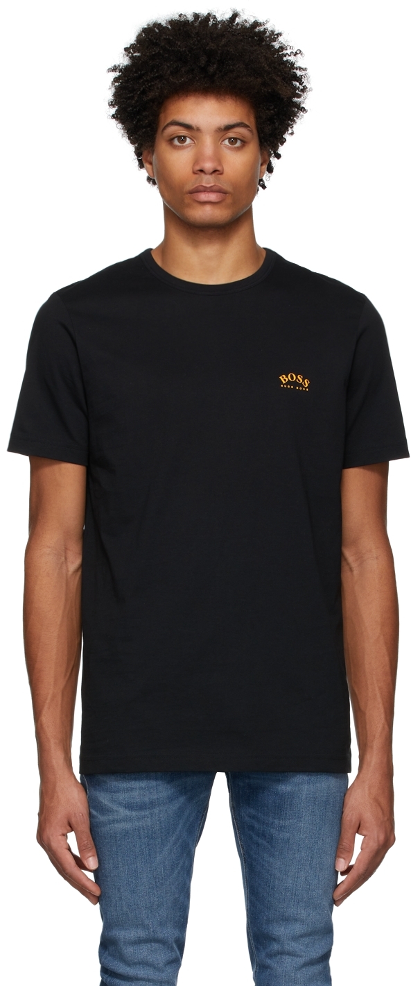 Boss Black Curved Logo T-Shirt