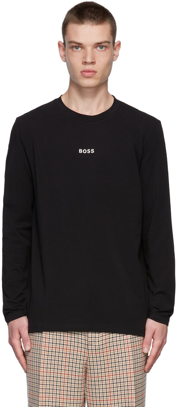 Boss Black Logo Long Sleeve T-Shirt