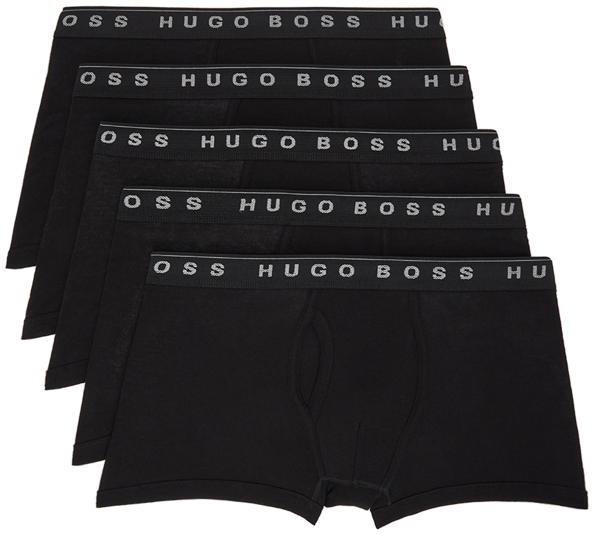 BOSS Five-Pack Black Logo Boxers