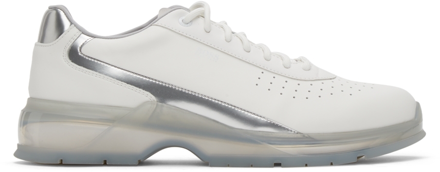 BOSS: White Netroit Sneakers | SSENSE 