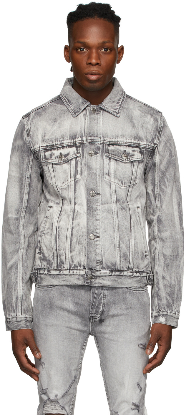 Ksubi Grey Classic Eratik Jacket