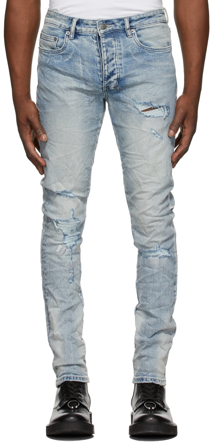 Ksubi Blue Punk Thrashed Chitch Jeans