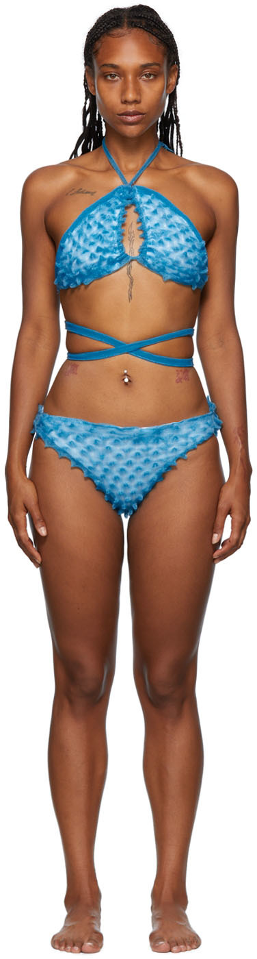 Chet Lo Blue Whale-Tail Bikini Bottom