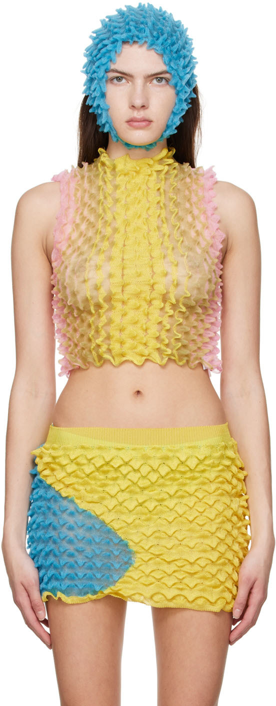 Chet Lo Ssense Exclusive Multicolor Blue Lagoon Tank Top In Green Yellow Pink