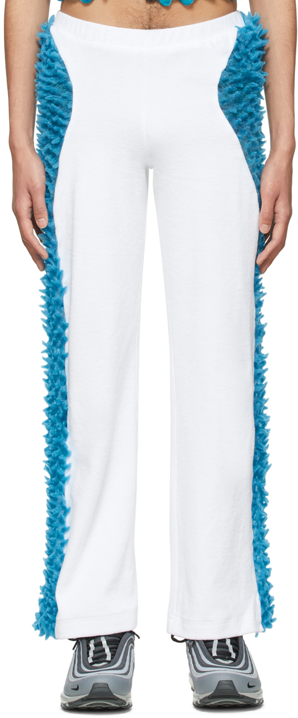 Chet Lo Blue & White The Ray Lounge Pants