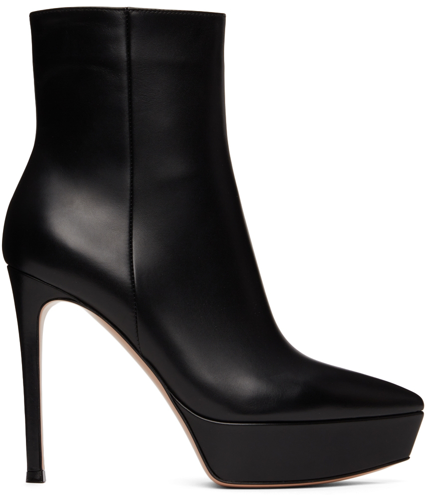 Gianvito Rossi: Black Dasha 85 Boots | SSENSE