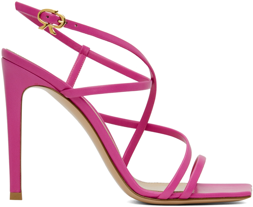 Gianvito Rossi Pink Manilla Heeled Sandals