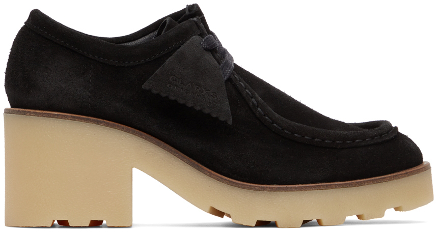 Clarks Originals 黑色 Wallabee Block 莫卡辛鞋 - 26164402