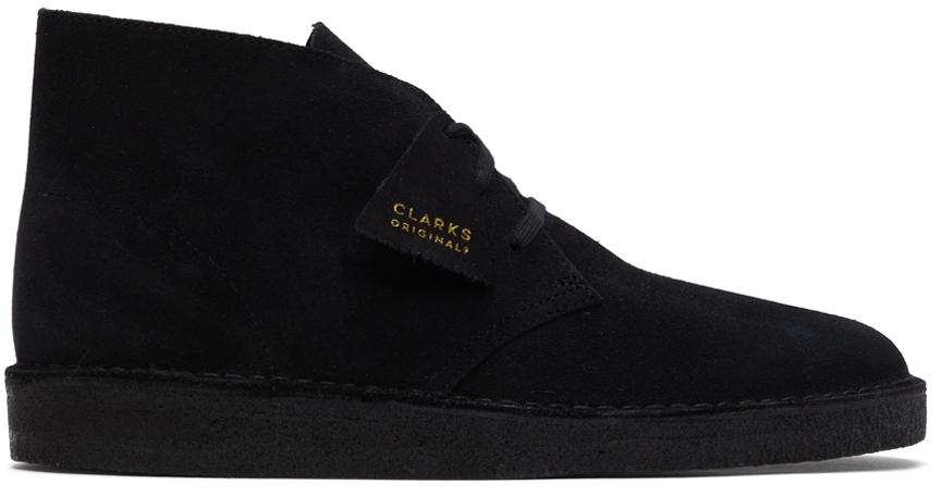 Clarks Originals Black Suede Coal Desert Boots