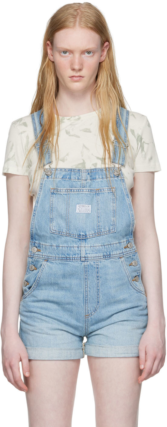 Levi's: Blue Cotton Overalls | SSENSE Canada