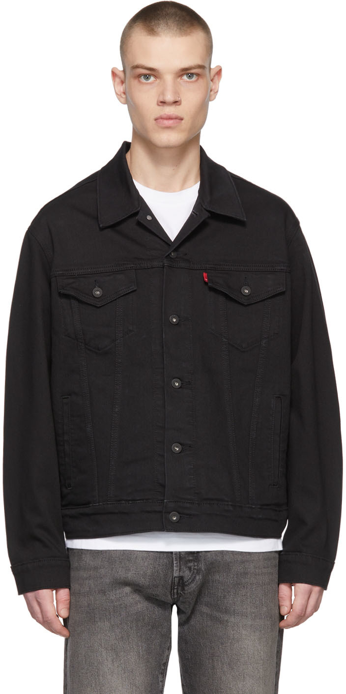 levis black coat