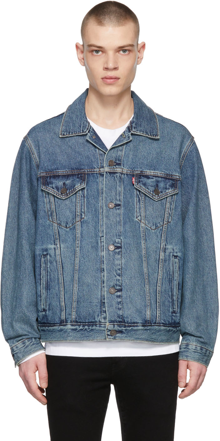 levis denim jacket indigo