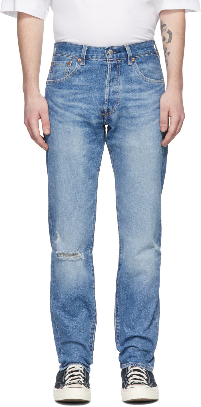 Levi's: Blue 501 '93 Straight Jeans | SSENSE Canada