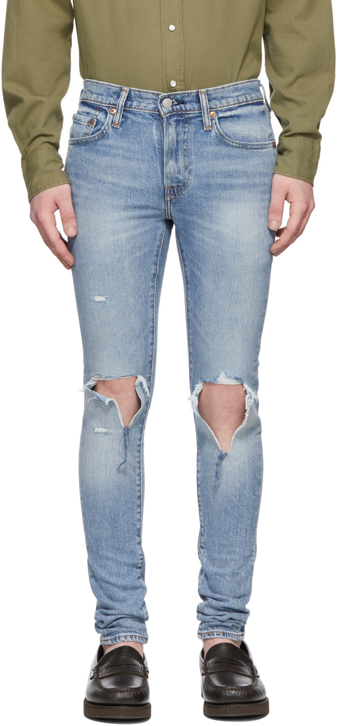 Levi's: Blue Skinny Taper Jeans | SSENSE Canada