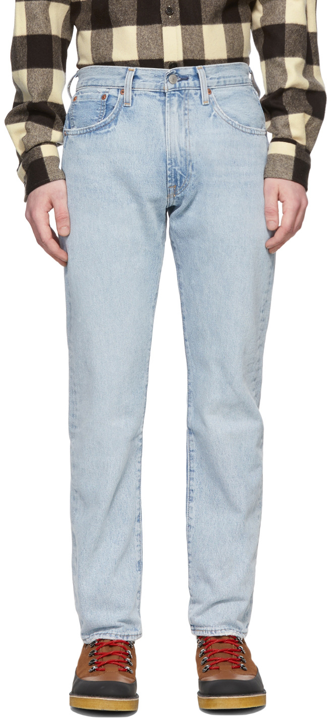 Blue 551Z Authentic Straight Jeans by Levi's on Sale