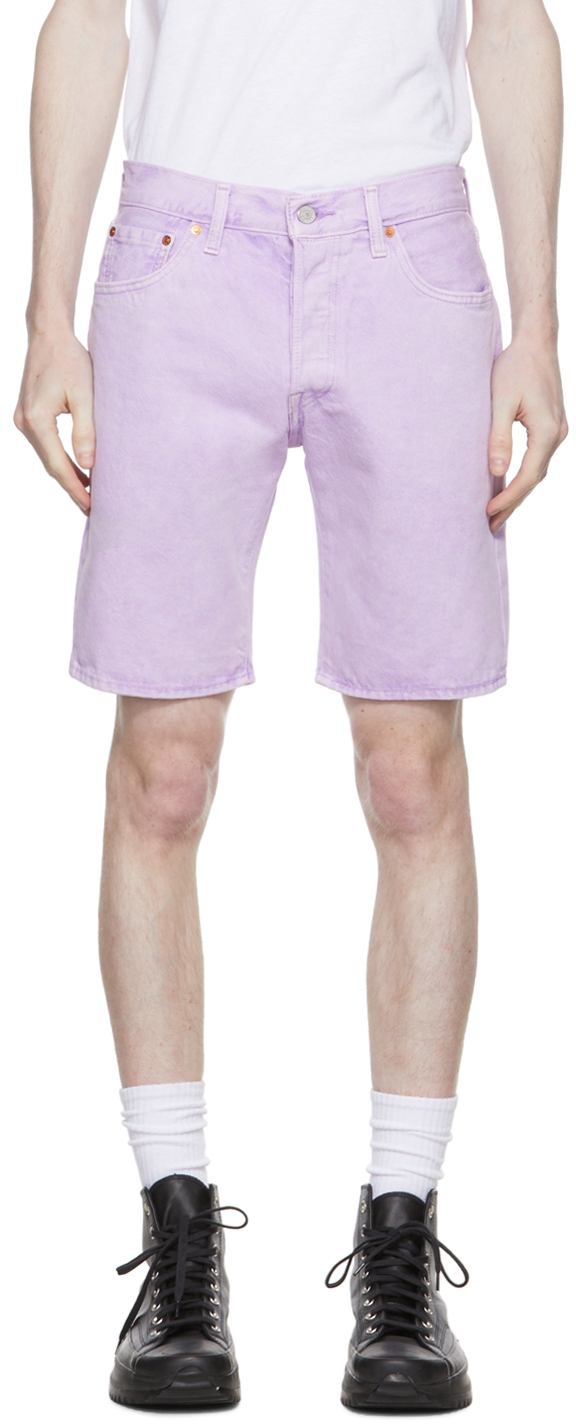 Ssense Uomo Abbigliamento Pantaloni e jeans Shorts Pantaloncini Purple Beverly Hills Gym Shorts 