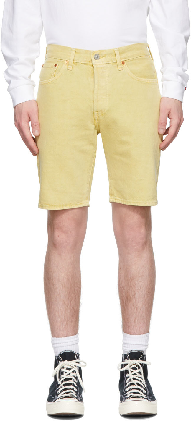 Levi's: Yellow 501 Shorts | SSENSE