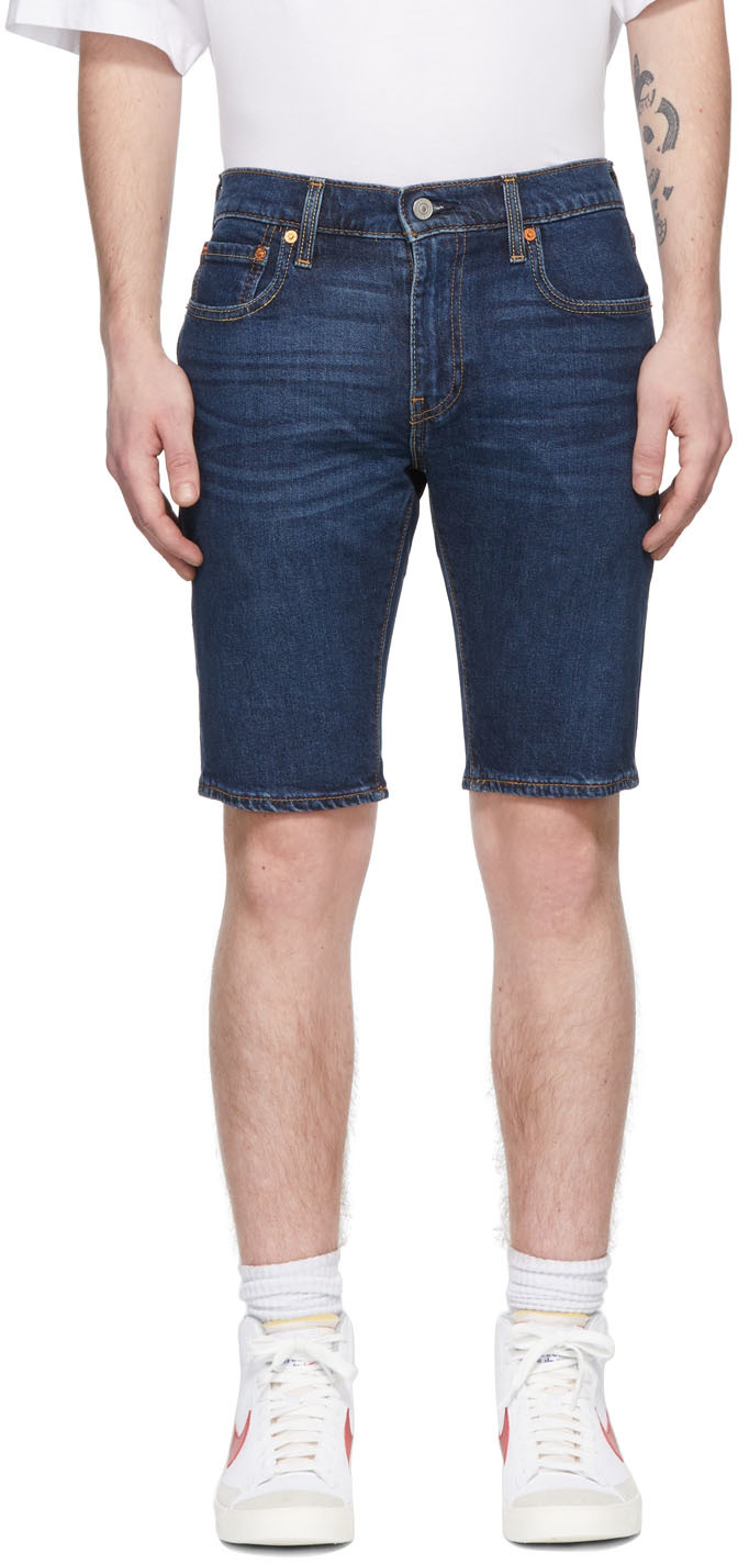 Levi's: Blue 412 Slim Shorts | SSENSE